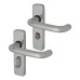 Exel Satin Stainless Steel 19mm Return to Door Bathroom Door Handle - 57mm c/c - Puma Range