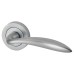 Exel Satin Chrome Door Handles on Round Rose - Morgan Range 