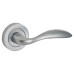 Exel Satin Chrome Door Handles on Round Rose - Morgan Range 