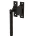 Hampstead Iris Reeded Locking Mortice & Hook Plate Window Fastener - Reversible - Matt Black  