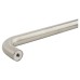 Exel 19mm D-Bar Door Pull Handle - Bolt Fix - 225mm Centres - Satin Stainless Steel