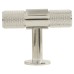 Carlisle Brass 13mm Knurled T-Bar Cabinet Knob - 50 x 40mm - Polished Chrome