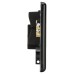 Knightsbridge 13A 1 Gang Round Edge Unswitched Fused Spur - Matt Black