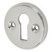 Exel Escutcheon - 40mm Diameter - Keyhole - Polished Chrome