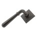 From The Anvil Aged Bronze Door Handles on Square Rose - Newbury Range 