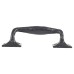 Olde Forge 33mm D-Bar Cabinet Pull Handle - 155mm Centres - Antique Black Iron