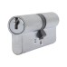 ERA 1 Star 6 Pin Kitemarked 80mm Euro Double Cylinder - 40 + 40mm - Satin Chrome - Keyed to Differ