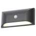 Forum Coast Poole 5W LED Outdoor Down Wall Light with PIR - IP65 - 4000K Cool White - Black