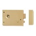 Exel Rim Lock with Snib - 105 x 80mm - Brass