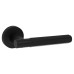 Exel Matt Black Hexagonal Door Handles on Round Rose - Juno Range 