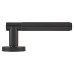 Exel Matt Black Hexagonal Door Handles on Round Rose - Juno Range 