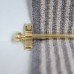 Exel Lines Stair Rod with Round Bulb Finials - 900mm Length - Satin Brass
