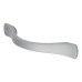 Exel Wave Bow Cabinet Pull Handle - 96mm Centres - Aluminium Silver