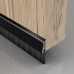 Stormguard Concealed Fixed Bottom Door Brush - 838mm Length - Brush Size 25mm - Black