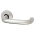 Exel Satin Aluminium 19mm Return to Door Handles on Round Rose 