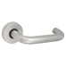 Exel Satin Aluminium 19mm Return to Door Handles on Round Rose 
