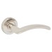 Serozzetta by Carlisle Brass Polished Nickel Door Handles on Round Rose - Trenta Range 