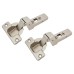 Blum CLIP Top Cabinet Hinge - 107° - Un-Sprung - Inset - Zinc Plated - Pair