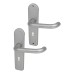 Union Satin Stainless Steel Return to Door Keyhole Lock Door Handle - 3K70 Range - 200 x 50mm
