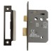 Hampstead Bathroom Lock - 63mm Case - 45mm Backset - Square - Black Nickel