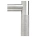 Hampstead Knurled 23mm T-Bar Door Pull Handle - Bolt Fix - 450mm Centres - Satin Stainless Steel 