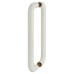 Hoppe AR602/600 Nylon D-Bar Door Pull Handle - Back to Back - 600mm c/c - Diamond White
