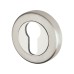 M Marcus Sorrento Escutcheon - 53mm Diameter - Euro - Satin/Polished Chrome