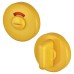 Hoppe AR600/22 Nylon Bathroom Turn & Release with Indicator - 52mm Diameter - Golden Yellow