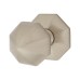 Heritage Brass by M Marcus Octagonal Centre Door Knob - 66mm Rose Diameter - Satin Nickel