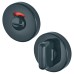 Hoppe AR600/29 Nylon Bathroom Turn & Release with Indicator - 52mm Diameter - Anthracite Grey