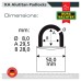 Burg Wachter Alutitan Padlock - 50mm Body - 28 x 29.5mm Shackle - Keyed Alike - Pack of 5