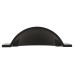 Crofts & Assinder Monmouth Square Cabinet Cup Handle - 64mm Centres - Matt Black
