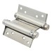 Double Action Self Closing Spring Hinge - 102mm Length - Polished Stainless Steel - Pair