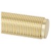 Exel Satin Brass Reeded Bathroom Door Handle - Lily Range - 155 x 55mm