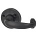 Olde Forge Antique Black Windsor Door Handles on Round Rose 