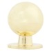 Exel Ball Cabinet Knob - 18mm Diameter - Polished Brass