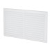 Louvre Vent - 271 x 171mm - 17760mm² Free Air Flow - White Plastic