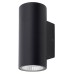 Hampstead 3W LED Small Outdoor Up & Down Wall Light - IP65 - 3000K Warm White - Matt Black