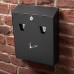 Burg Wachter CIG2 Compact Cigarette Bin - 225 x 320 x 75mm - Black Burg Wachter CIG2 Compact Cigarette Bin - 225 x 320 x 75mm - Black