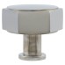Alexander & Wilks Vesper Hex Cabinet Knob - 40mm Diameter - Polished Nickel