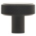Hampstead Marlow Knurled Round Cabinet Knob - 30mm Diameter - Matt Black
