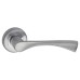 Exel Polished/Satin Chrome Door Handles on Round Rose - Knightsbridge Range 