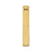 Carlisle Brass Solid Brass Period Entrance Finger Plate - Push - 450 x 75 x 4mm - Polished