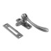 From The Anvil Pear Drop Mortice Plate Casement Window Fastener - Reversible - Pewter
