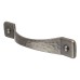 Olde Forge Mottled Bow Cabinet Pull Handle - 128mm Centres - Pewter