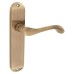 Exel Antique Brass Scroll Latch Door Handle - Ancona Range - 180 x 39mm