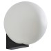 Forum Spa Thiva Bathroom Wall Light - IP44 - Textured Black & Opal Glass Shade