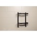Croydex Wirework Shower Cosmetic Basket - Two Tier - 390 x 256 x 127mm - Matt Black