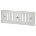 Exel Hit & Miss Vent - 242 x 89mm - Satin Chrome