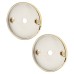 Hampstead Rose Set for 19mm Door Pull Handles - 52 x 6mm - PVD Brass